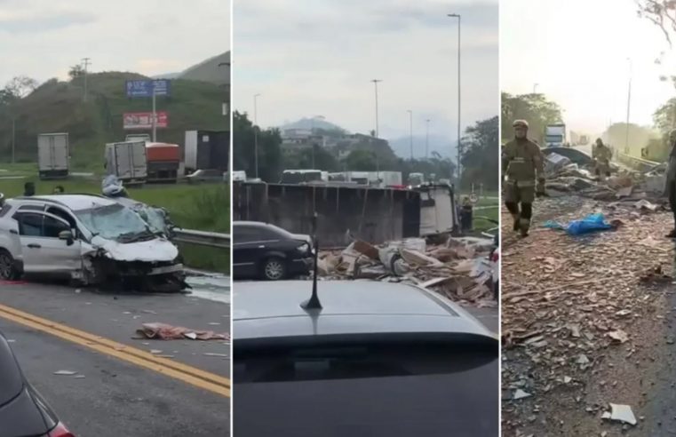 Acidente na BR-393, no RJ, deixa cinco mortos e nove feridos