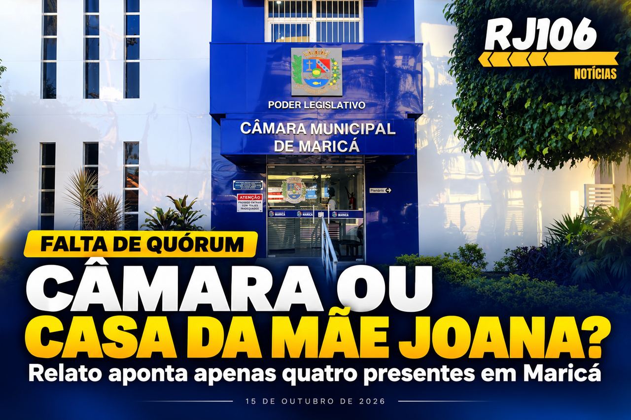 Câmara ou casa da mãe Joana? Só quatro vereadores presentes, segundo relato, e falta de quórum revolta em Maricá