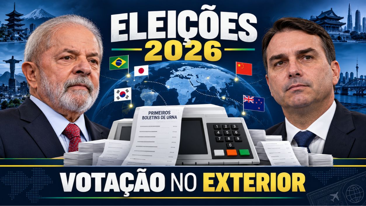 Eleições 2026: primeiros boletins do exterior mostram Lula à frente em países da Ásia e Oceania; Flávio lidera no Japão