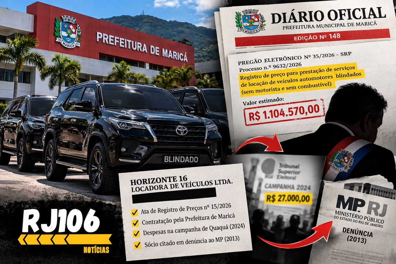 Empresa dos carros blindados de Maricá aparece em despesas da campanha de Quaquá e tem sócio citado em denúncia antiga no MPRJ